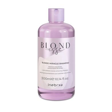 Inebrya, Blondesse Blonde Miracle Shampoo, odżywczy szampon do włosów blond, 300 ml