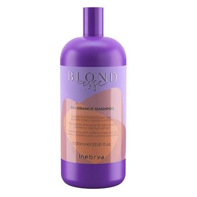 Inebrya,, Blondesse No-Orange Shampoo, szampon do włosów jasnobrązowych farbowanych i rozjaśnianych, 1000 ml