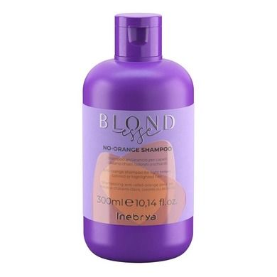 Inebrya,, Blondesse No-Orange Shampoo, szampon do włosów jasnobrązowych farbowanych i rozjaśnianych, 300 ml