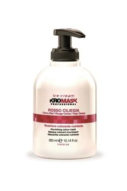Inebrya, Ice Cream Kromask Professional, Rosso Ciliegia, maska do każdego rodzaju włosów, Cherry Red, 300 ml