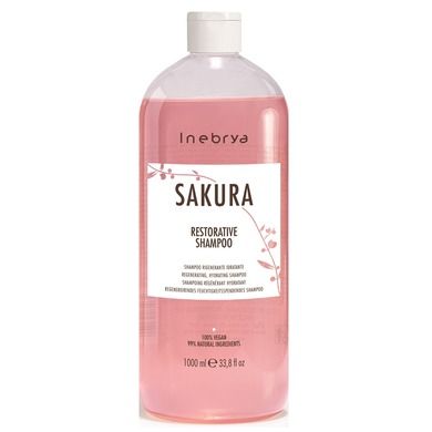 Inebrya, Sakura Restorative Shampoo, wzmacniający szampon do włosów, 1000 ml