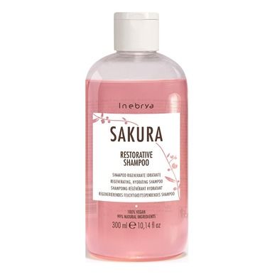 Inebrya, Sakura Restorative Shampoo, wzmacniający szampon do włosów, 300 ml