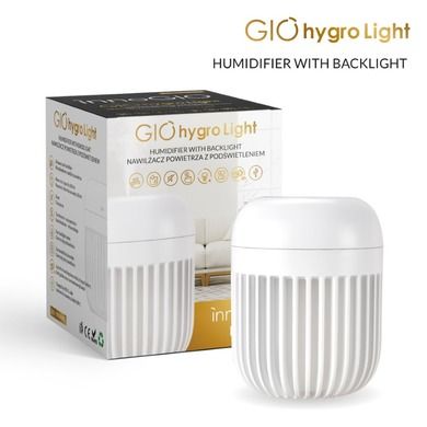 InnoGIO, GIOhygro Light, nawilżacz powietrza z podświetleniem, biały