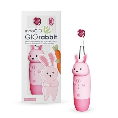 InnoGIO, GIOrabbit, Soniczna szczoteczka dla dzieci, różowa
