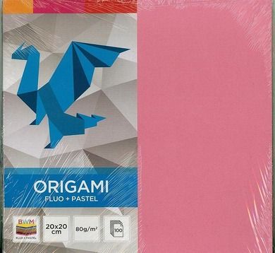 Interdruk, Papier do origami, Fluo Pastele, 20-20 cm
