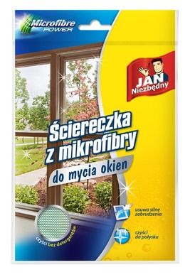 Jan Niezbędny, ściereczka z mikrofibry do mycia okien, 1 szt.