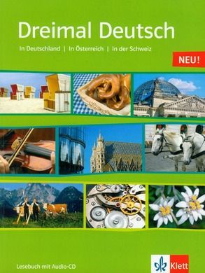 Język niemiecki. Dreimal Deutsch Lesebuch NEU + CD