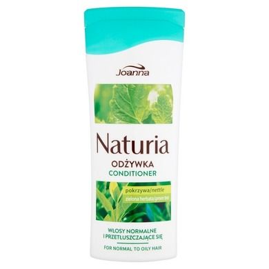 Joanna, Naturia, odżywka do włosów normalnych i przetłuszczających się, Pokrzywa i Zielona Herbata, 200 g