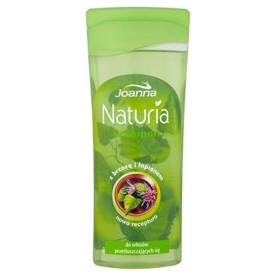 Joanna, Naturia, szampon do włosów przetłuszczających się, brzoza i łopian, 200 ml