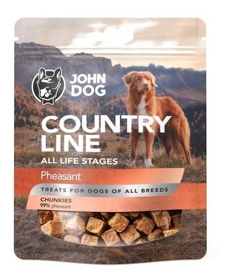 John Dog, przysmak dla psa, bażant, 100g
