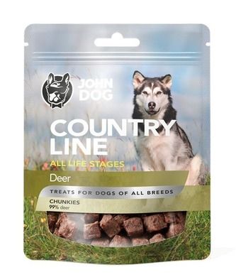 John Dog, przysmak dla psa, jeleń, 100g