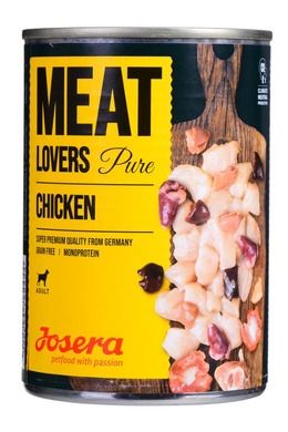 Josera, Meatlovers, Pure, kurczak, karma mokra dla psów, 400g