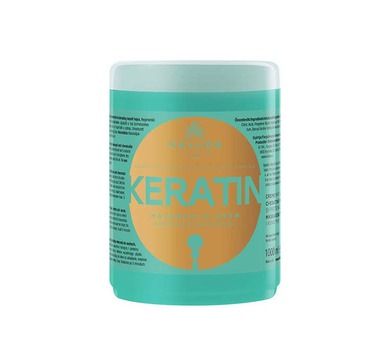 Kallos, Keratin, maska do włosów suchych i łamiących się z wyciągiem keratyny i proteiny mlecznej, 1000 ml