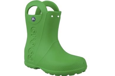 Kalosze dziecięce, zielone, Crocs Handle It Rain Boot Kids