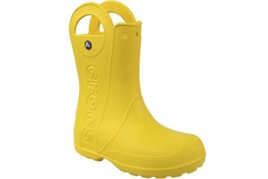 Kalosze dziecięce, żółte, Crocs Handle It Rain Boot Kids