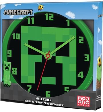 Kids Euroswan, Minecraft, zegar ścienny, 25 cm