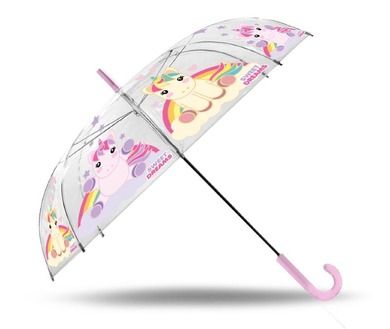 Kids Euroswan, Sweet Dreams, parasolka przezroczysta manualna, jednorożec