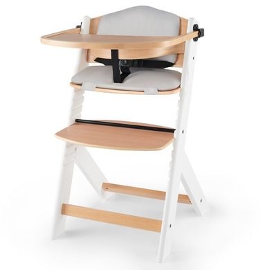 Kinderkraft, Enock, krzesełko do karmienia z poduszką, 3w1, white