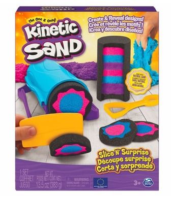 Kinetic Sand, Slice n'Surprise, Zaskakujące efekty, zestaw z piaskiem kinetycznym