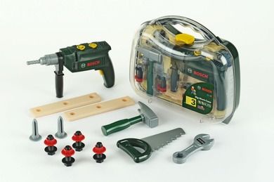 Klein, Bosch, walizka z narzędziami i wiertarka