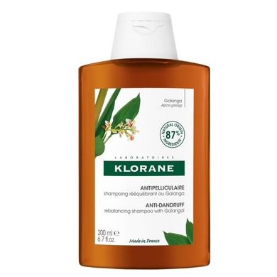 Klorane, Anti-Dandruff Rebalancing Shampoo, szampon przywracający równowagę z galangą, 200 ml