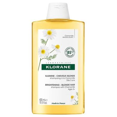 Klorane, Brightening Shampoo, rumiankowy szampon ożywiający kolor do włosów blond, 400 ml