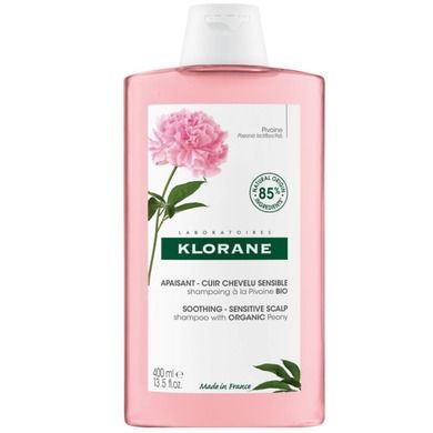 Klorane, Soothing Shampoo, szampon z organiczną piwonią, 400 ml