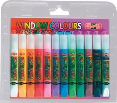 Koh-I-Noor, farby witrażowe, 10 kolorów + 2 kontury