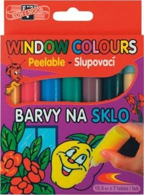 Koh-I-Noor, farby witrażowe, 5 kolorów + 2 kontury