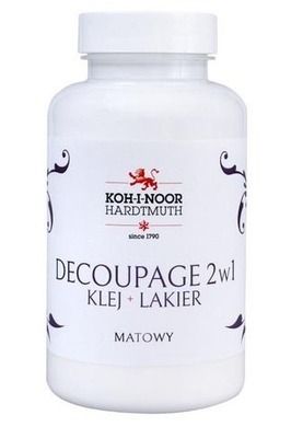 Koh-I-Noor, klej z lakierem do decoupage, 2w1, mat, 200 ml