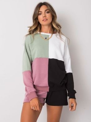 Komplet damski, Bluza, Szorty, mix, Rue Paris