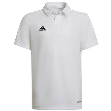 Koszulka polo chłopięca z krótkim rękawem, biała, Adidas Entrada 22