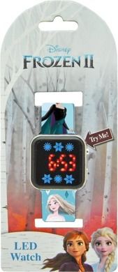 Kraina Lodu, zegarek cyfrowy LED z kalendarzem