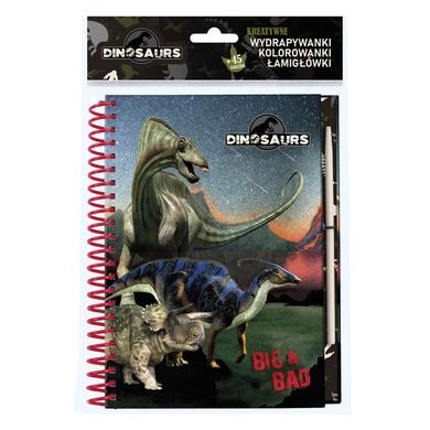 Kreatywny notes z wydrapywankami, Dinozaury