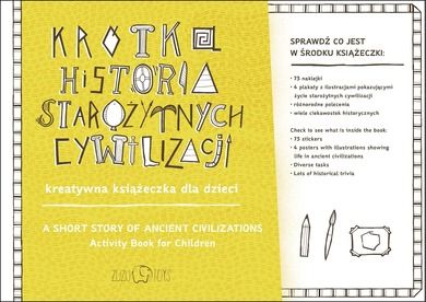 Krótka historia starożytnych cywilizacji. Kreatywna książeczka dla dzieci