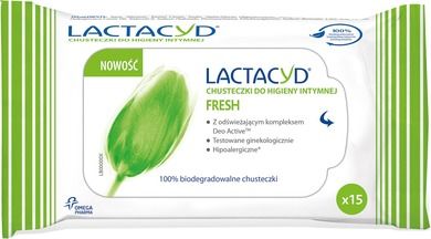 Lactacyd, Fresh, chusteczki do higieny intymnej, 15 szt.