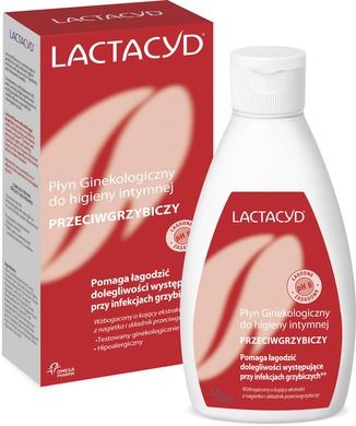 Lactacyd, płyn ginekologiczny do higieny intymnej, przeciwgrzybiczy, 200 ml
