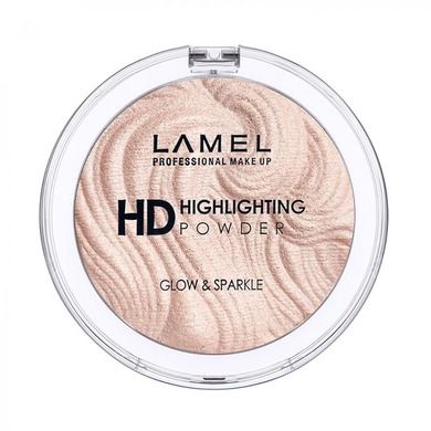 Lamel, Insta, puder rozświetlający do twarzy, hd highlihting glow&sparkle, nr 402, 12g