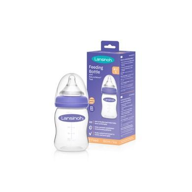 Lansinoh, Natural Wave, butelka ze smoczkiem, 160 ml