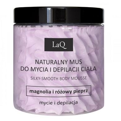 LaQ, Kicia Magnolia, mus do mycia i depilacji ciała, magnolia i różowy pieprz, 250 ml