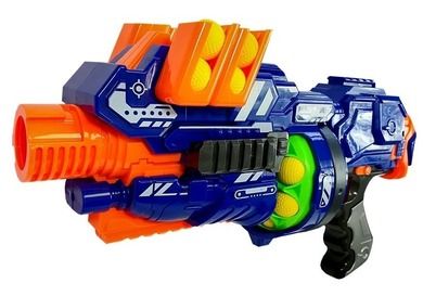 Lean Toys, pistolet rolkowy na piankowe kulki