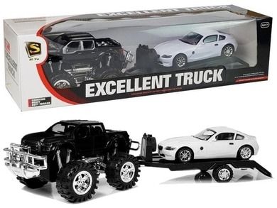 Lean Toys, zestaw pojazdów Monster Truck + BMW