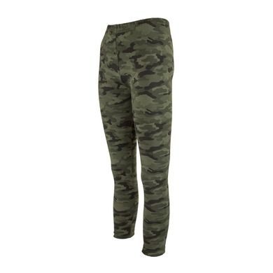 Legginsy dziewczęce, ciemnozielone, moro, Tup Tup