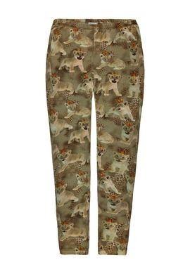 Legginsy dziewczęce, mix, lwy, panterka, Königsmuhle