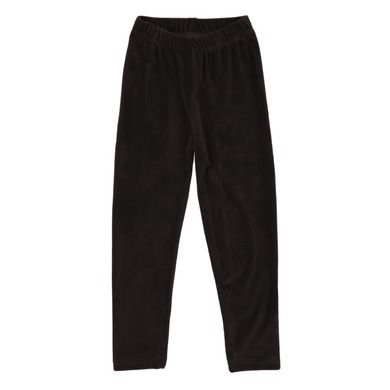 Legginsy dziewczęce, welurowe, czarne, Moraj
