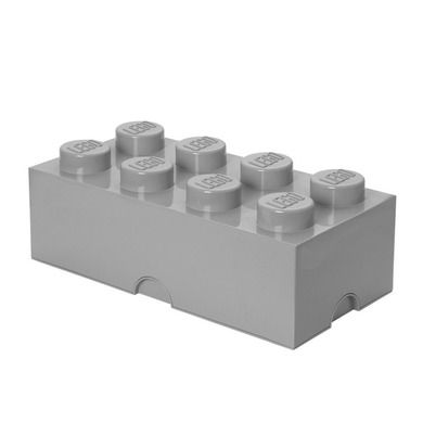 LEGO, Brick 8, pojemnik klocek, szary