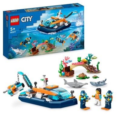 LEGO City, Łódź do nurkowania badacza, 60377