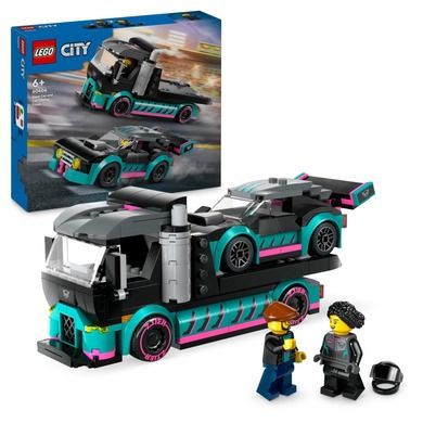 LEGO City, Samochód wyścigowy i laweta, 60406