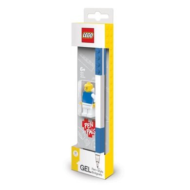 LEGO, długopis żelowy z minifigurką, niebieski
