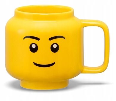 LEGO, duża głowa, kubek ceramiczny, chłopiec, 530 ml
